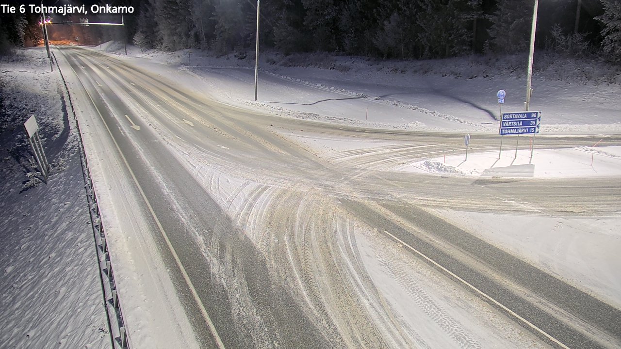 Weather Camera Image Väg 6 Tohmajärvi, Onkamo, Tohmajärvi, Pohjois-Karjala