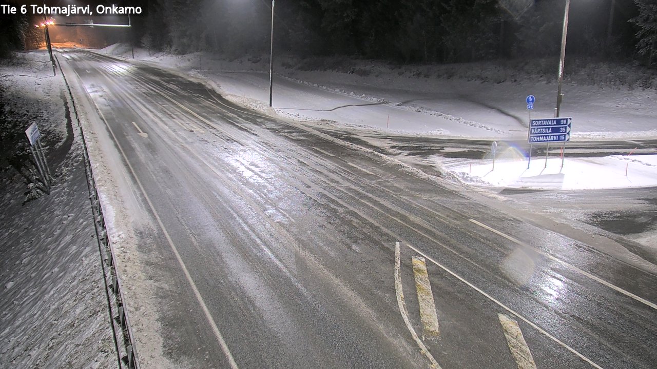 Weather Camera Image Väg 6 Tohmajärvi, Onkamo, Tohmajärvi, Pohjois-Karjala