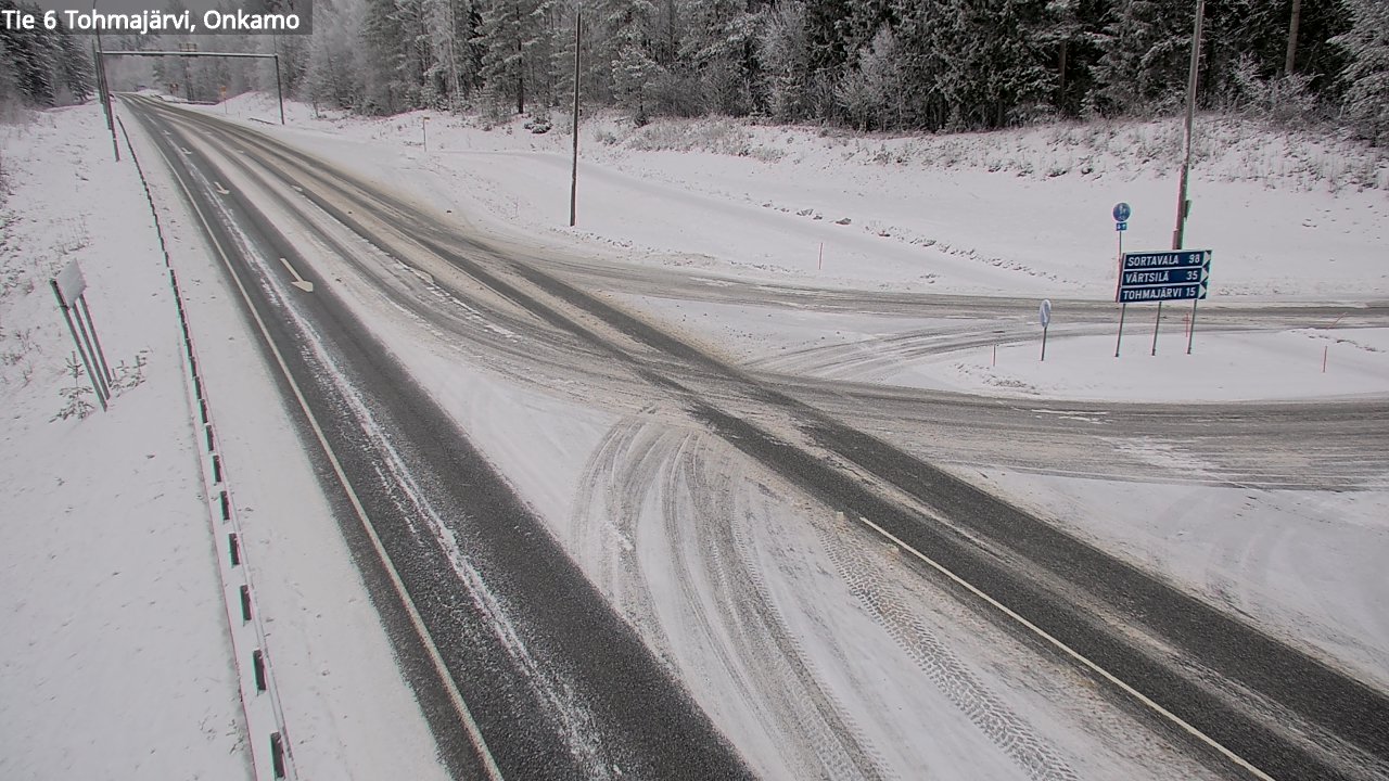 Weather Camera Image Väg 6 Tohmajärvi, Onkamo, Tohmajärvi, Pohjois-Karjala
