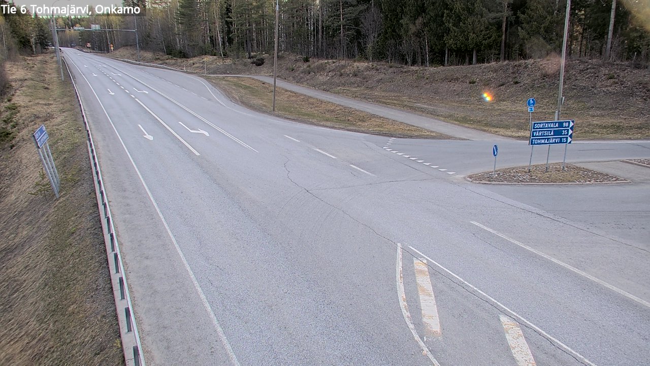 Weather Camera Image Road 6 Tohmajärvi, Onkamo, Tohmajärvi, Pohjois-Karjala