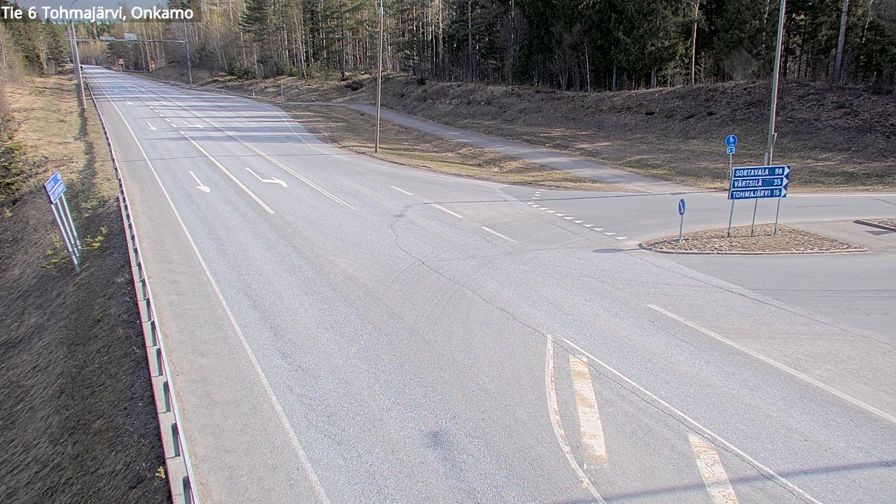 Weather Camera Image Road 6 Tohmajärvi, Onkamo, Tohmajärvi, Pohjois-Karjala
