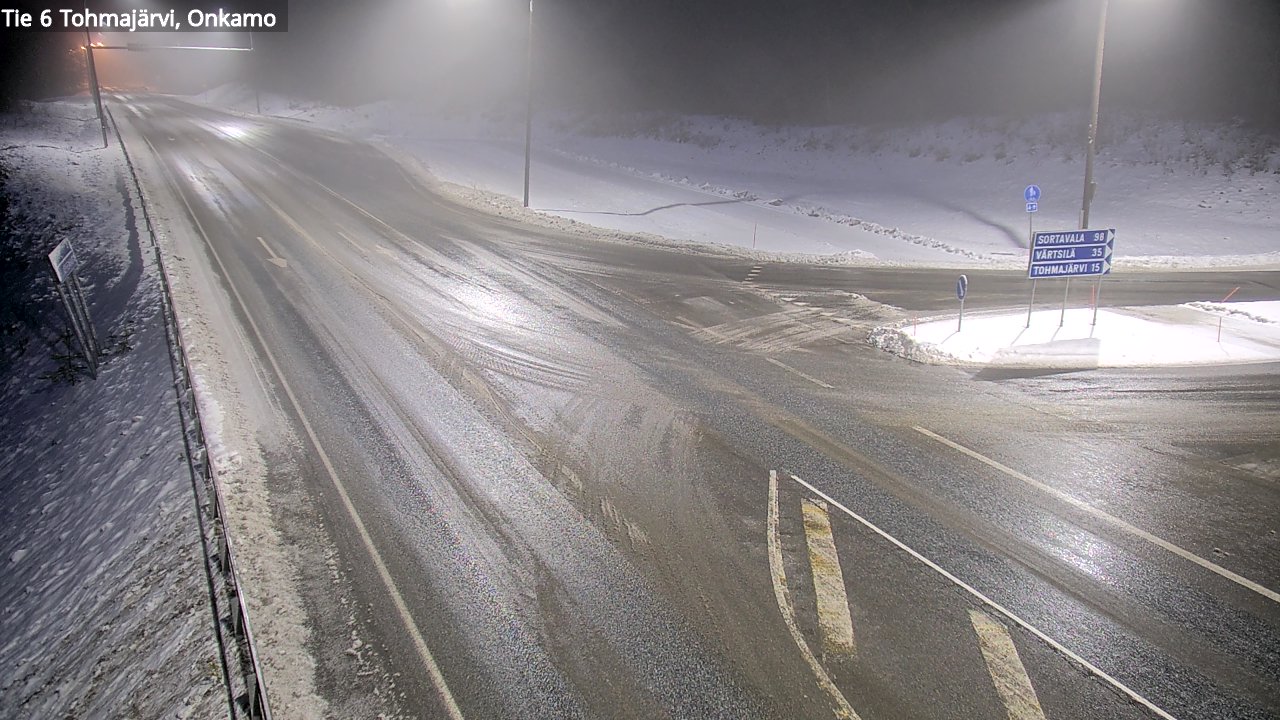 Weather Camera Image Väg 6 Tohmajärvi, Onkamo, Tohmajärvi, Pohjois-Karjala