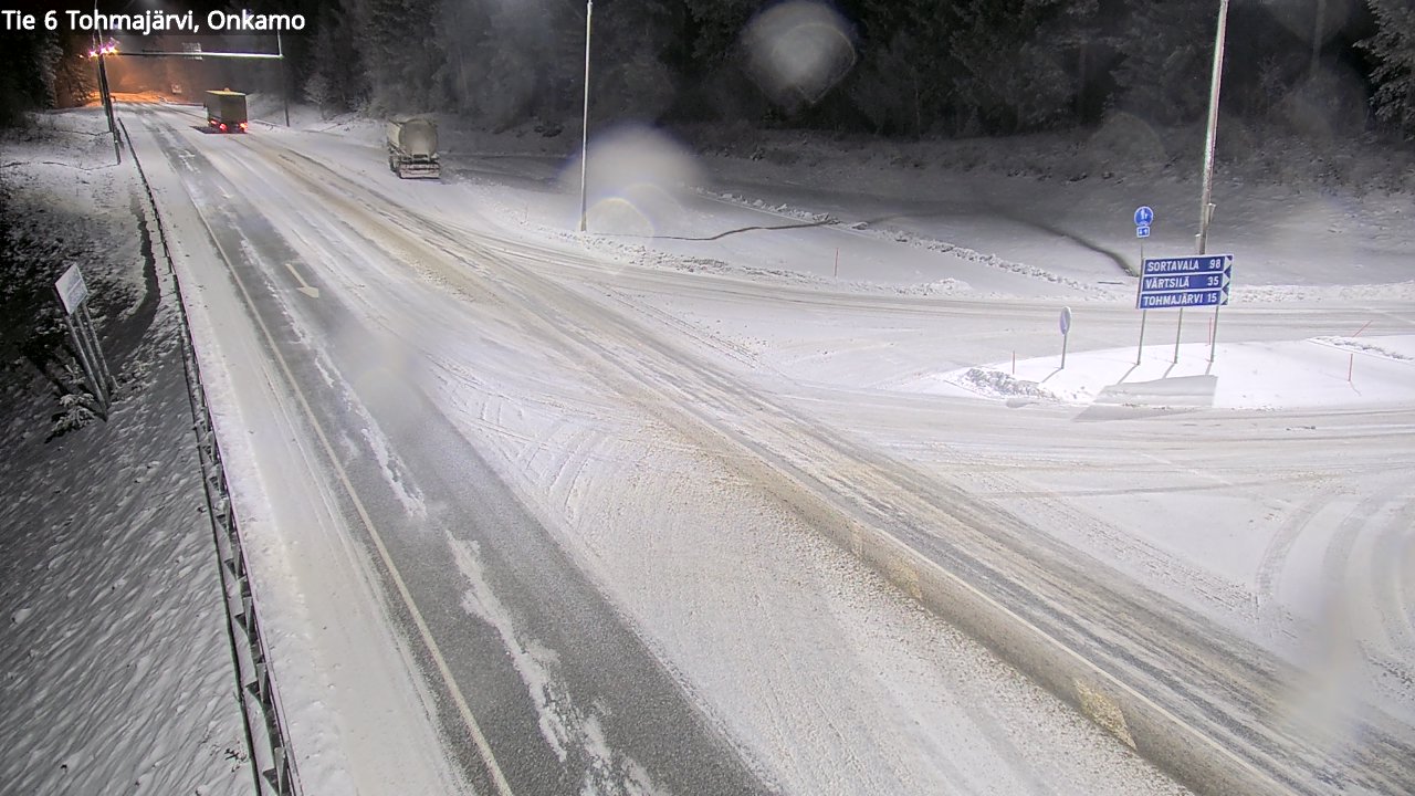 Weather Camera Image Väg 6 Tohmajärvi, Onkamo, Tohmajärvi, Pohjois-Karjala
