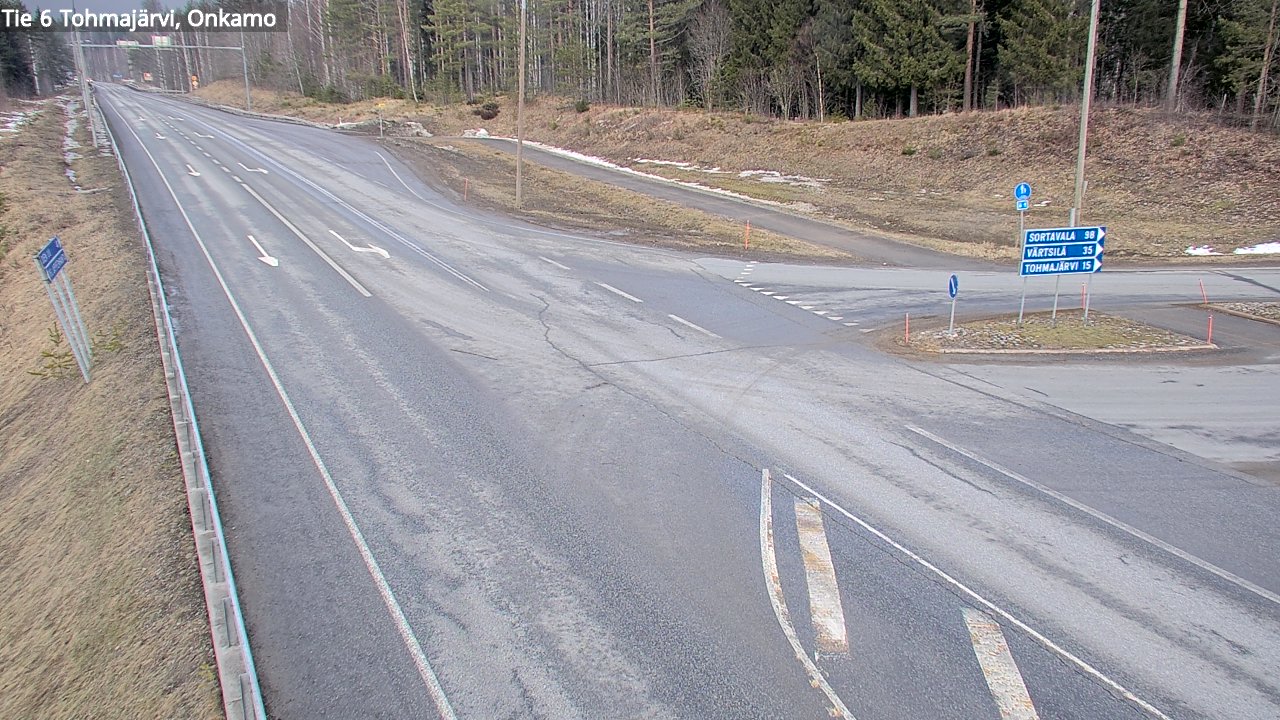 Weather Camera Image Road 6 Tohmajärvi, Onkamo, Tohmajärvi, Pohjois-Karjala