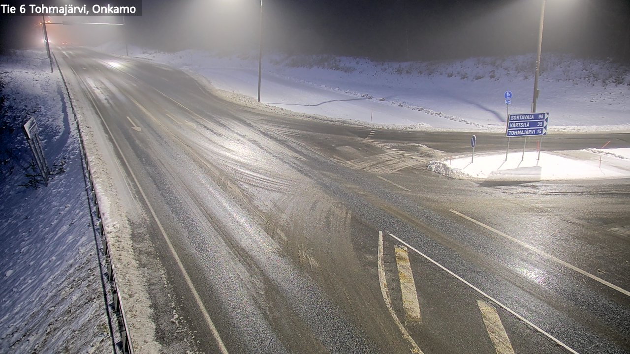Weather Camera Image Väg 6 Tohmajärvi, Onkamo, Tohmajärvi, Pohjois-Karjala