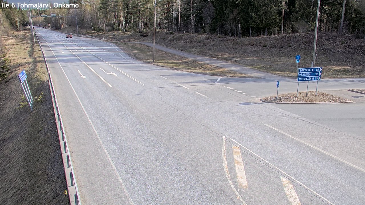 Weather Camera Image Road 6 Tohmajärvi, Onkamo, Tohmajärvi, Pohjois-Karjala