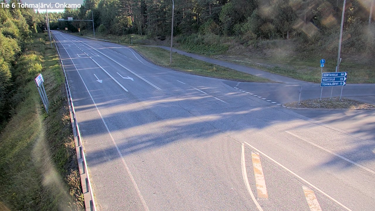 Weather Camera Image Väg 6 Tohmajärvi, Onkamo, Tohmajärvi, Pohjois-Karjala