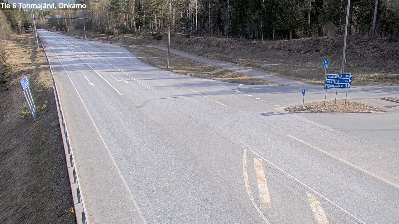 Weather Camera Image Road 6 Tohmajärvi, Onkamo, Tohmajärvi, Pohjois-Karjala