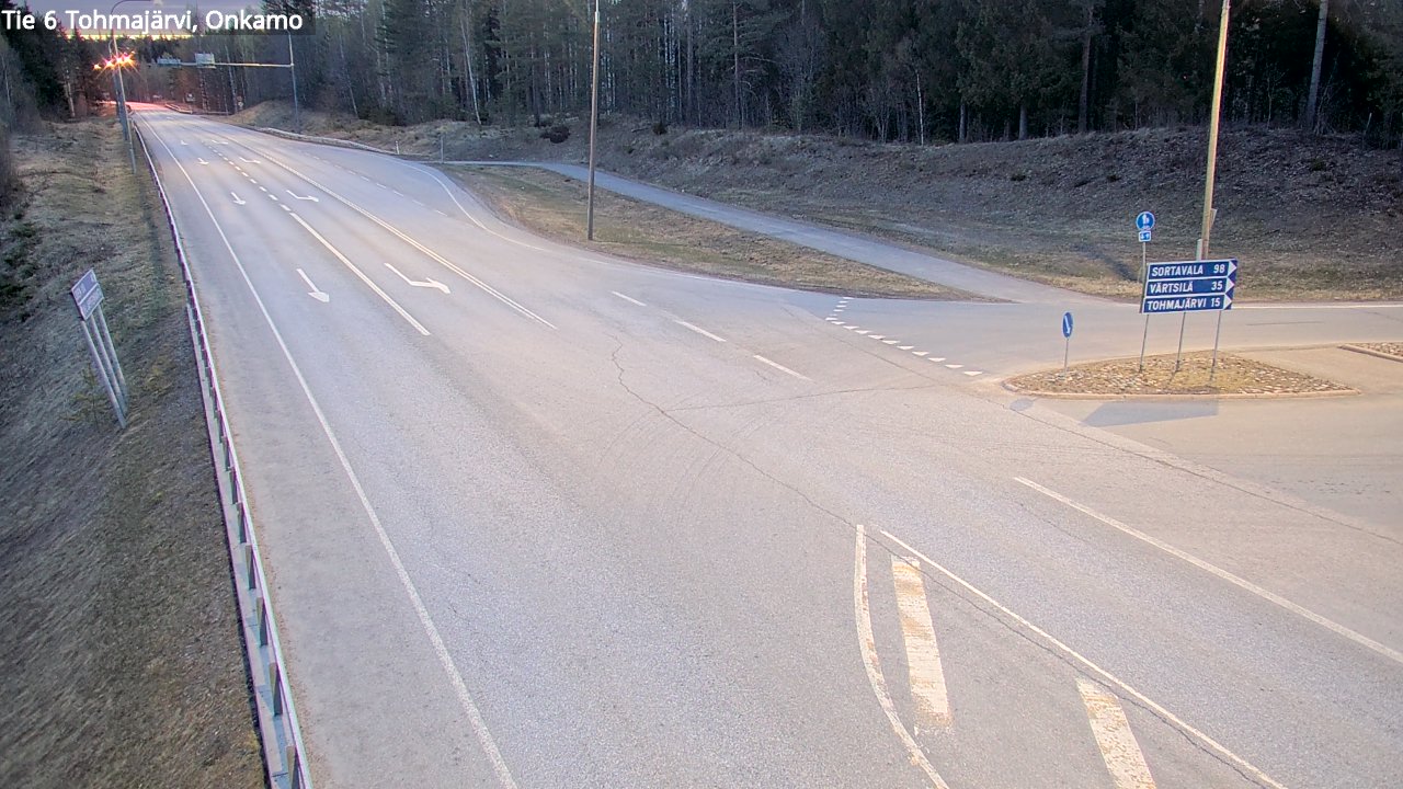 Weather Camera Image Väg 6 Tohmajärvi, Onkamo, Tohmajärvi, Pohjois-Karjala