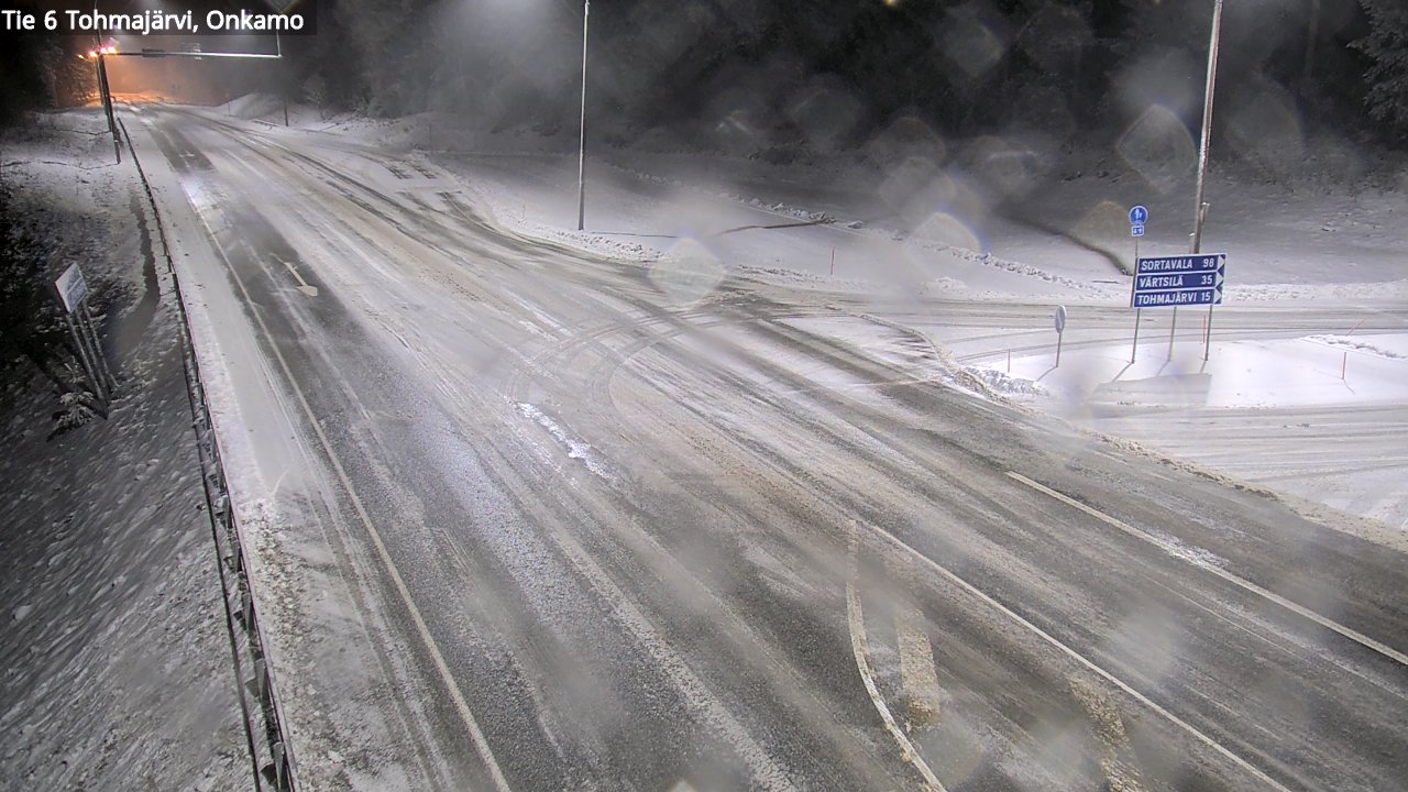 Weather Camera Image Väg 6 Tohmajärvi, Onkamo, Tohmajärvi, Pohjois-Karjala