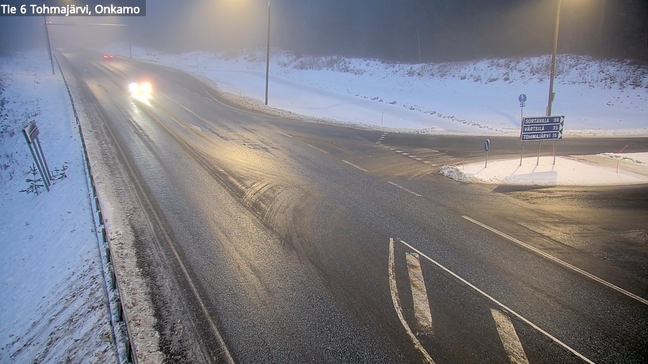 Weather Camera Image Väg 6 Tohmajärvi, Onkamo, Tohmajärvi, Pohjois-Karjala
