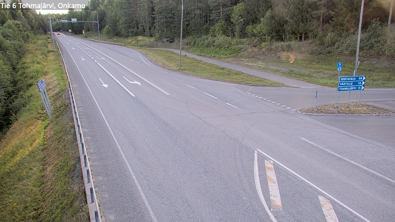 Weather Camera Image Väg 6 Tohmajärvi, Onkamo, Tohmajärvi, Pohjois-Karjala