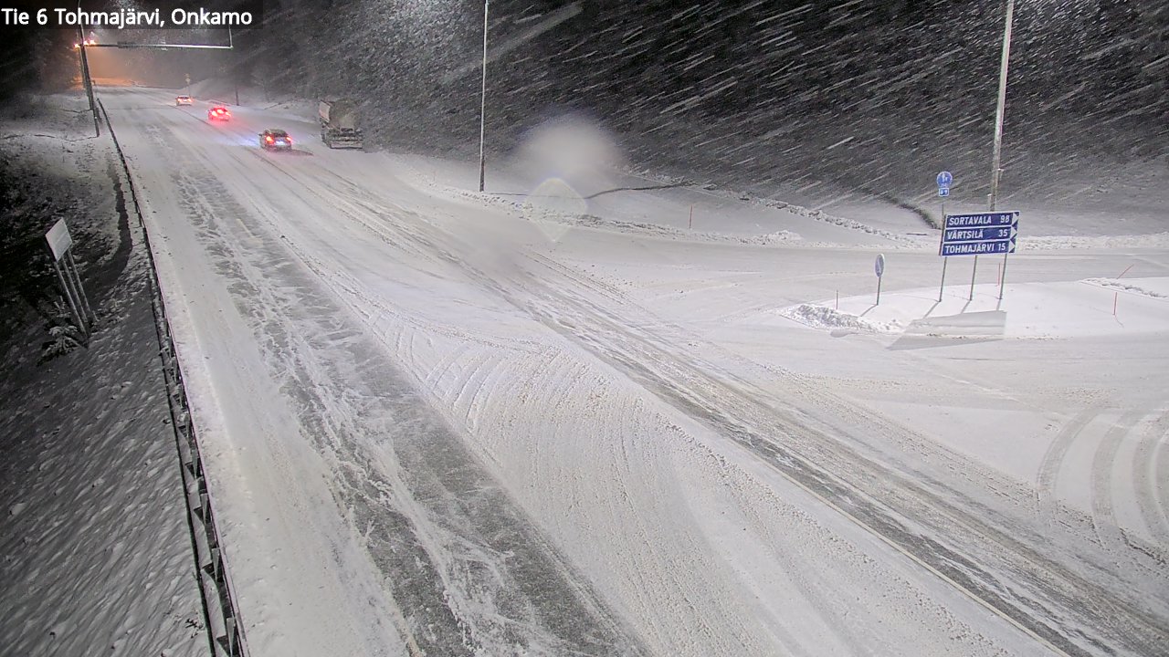 Weather Camera Image Väg 6 Tohmajärvi, Onkamo, Tohmajärvi, Pohjois-Karjala