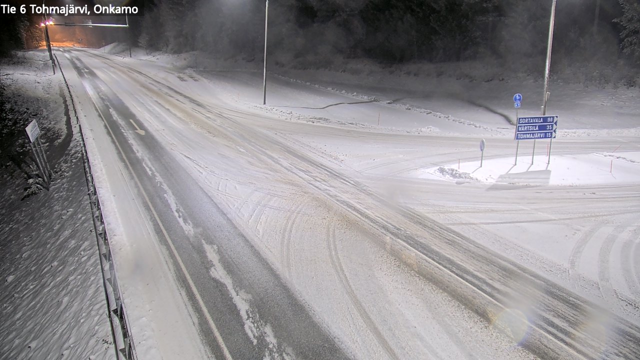 Weather Camera Image Väg 6 Tohmajärvi, Onkamo, Tohmajärvi, Pohjois-Karjala