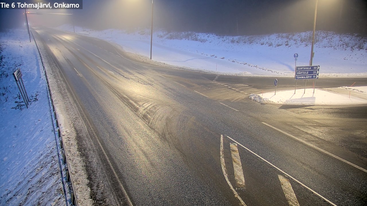 Weather Camera Image Väg 6 Tohmajärvi, Onkamo, Tohmajärvi, Pohjois-Karjala