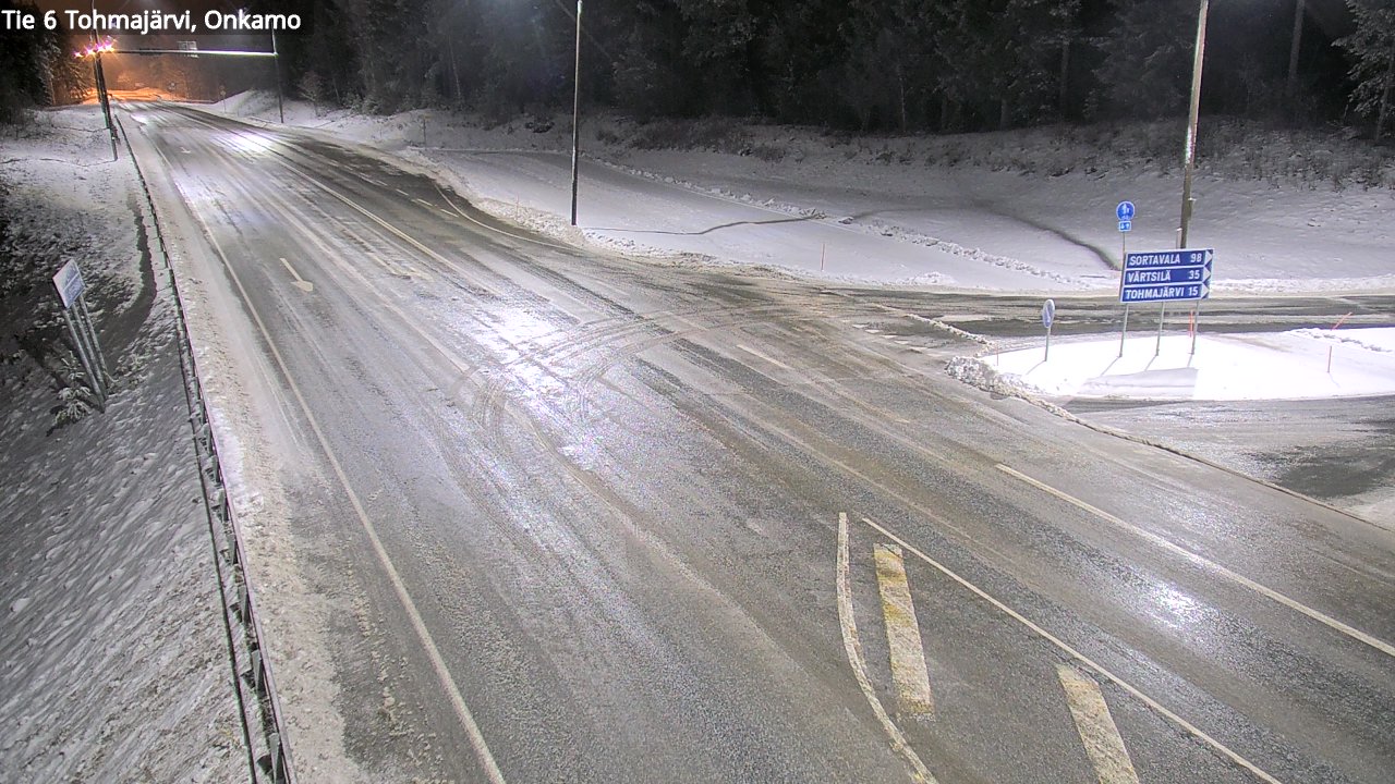 Weather Camera Image Väg 6 Tohmajärvi, Onkamo, Tohmajärvi, Pohjois-Karjala