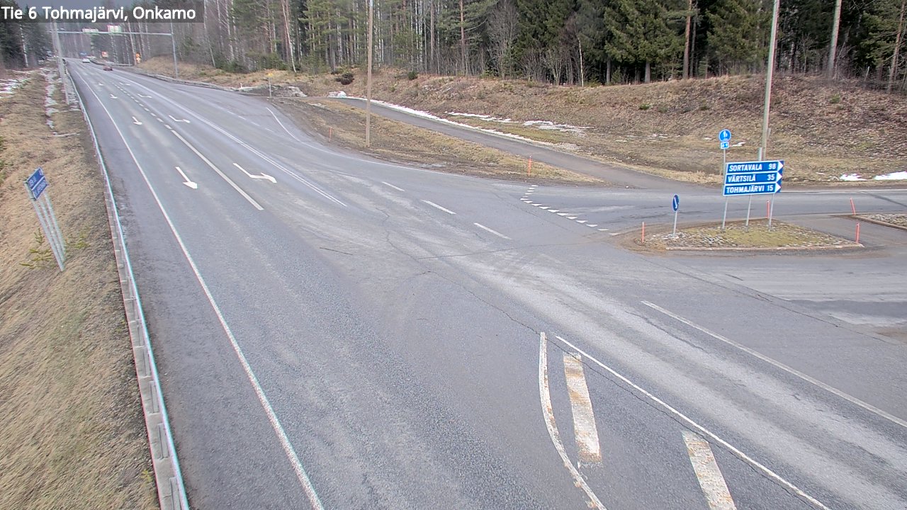 Weather Camera Image Road 6 Tohmajärvi, Onkamo, Tohmajärvi, Pohjois-Karjala