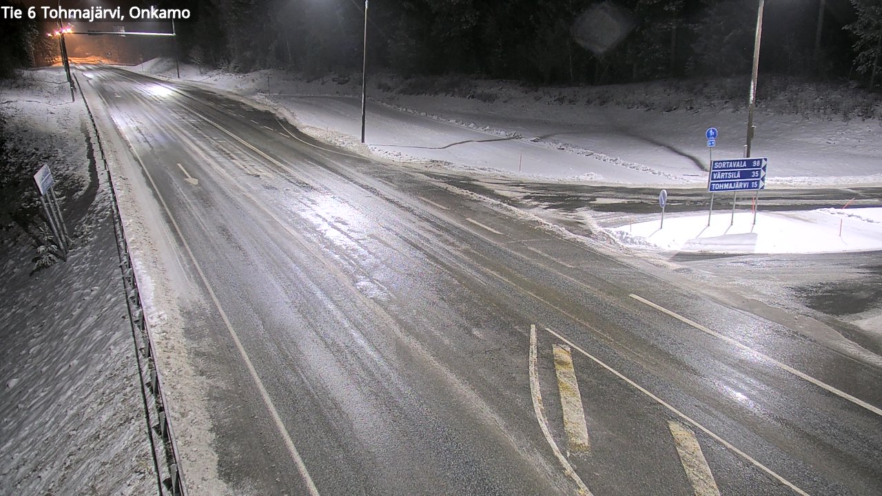 Weather Camera Image Väg 6 Tohmajärvi, Onkamo, Tohmajärvi, Pohjois-Karjala