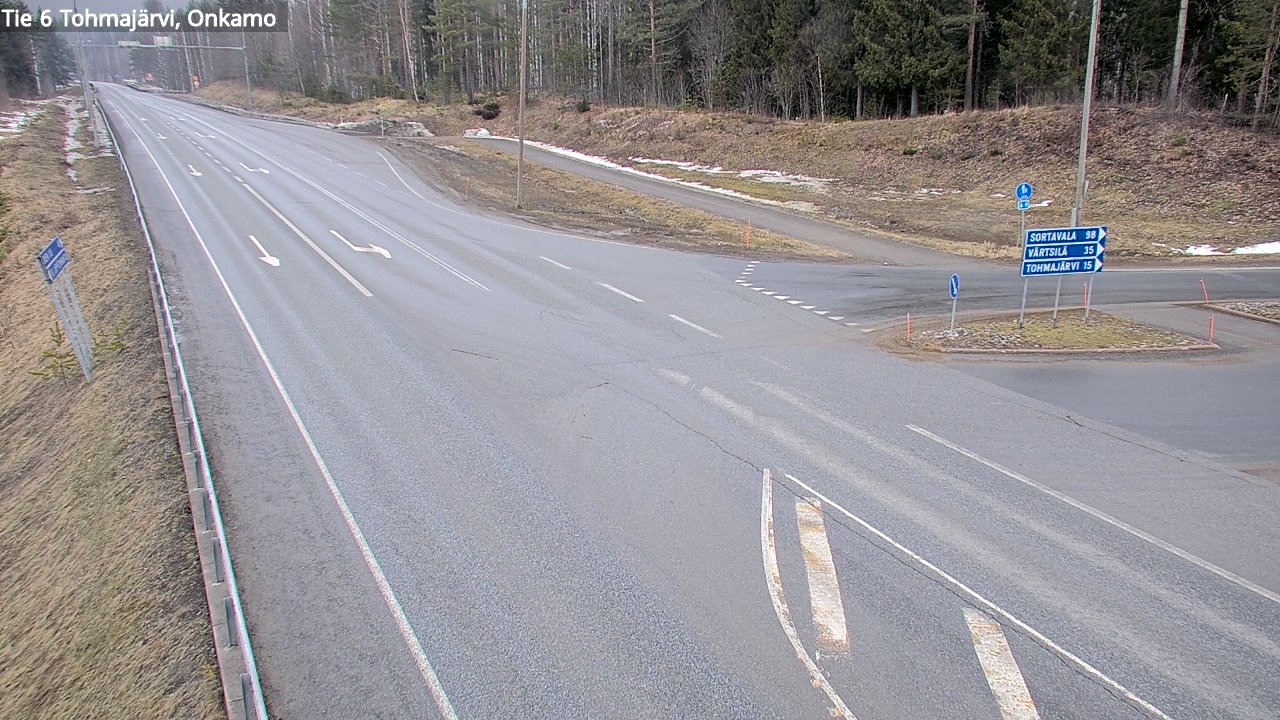 Weather Camera Image Road 6 Tohmajärvi, Onkamo, Tohmajärvi, Pohjois-Karjala