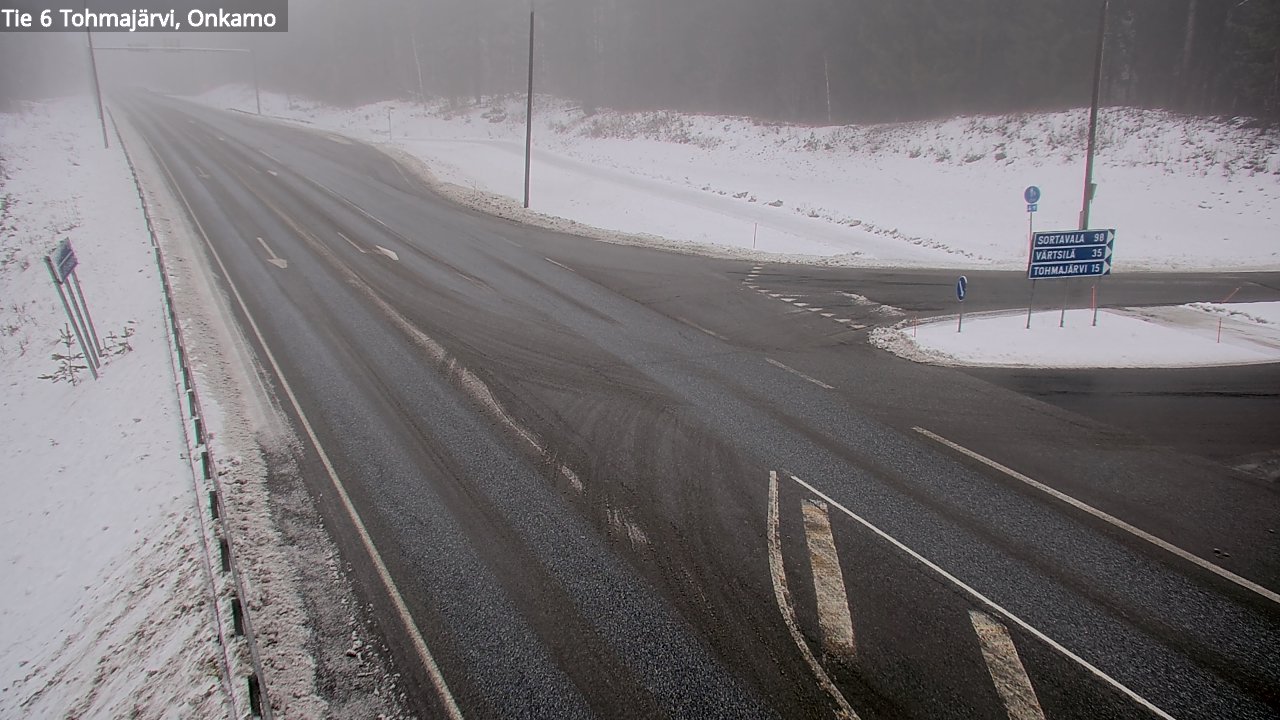 Weather Camera Image Väg 6 Tohmajärvi, Onkamo, Tohmajärvi, Pohjois-Karjala