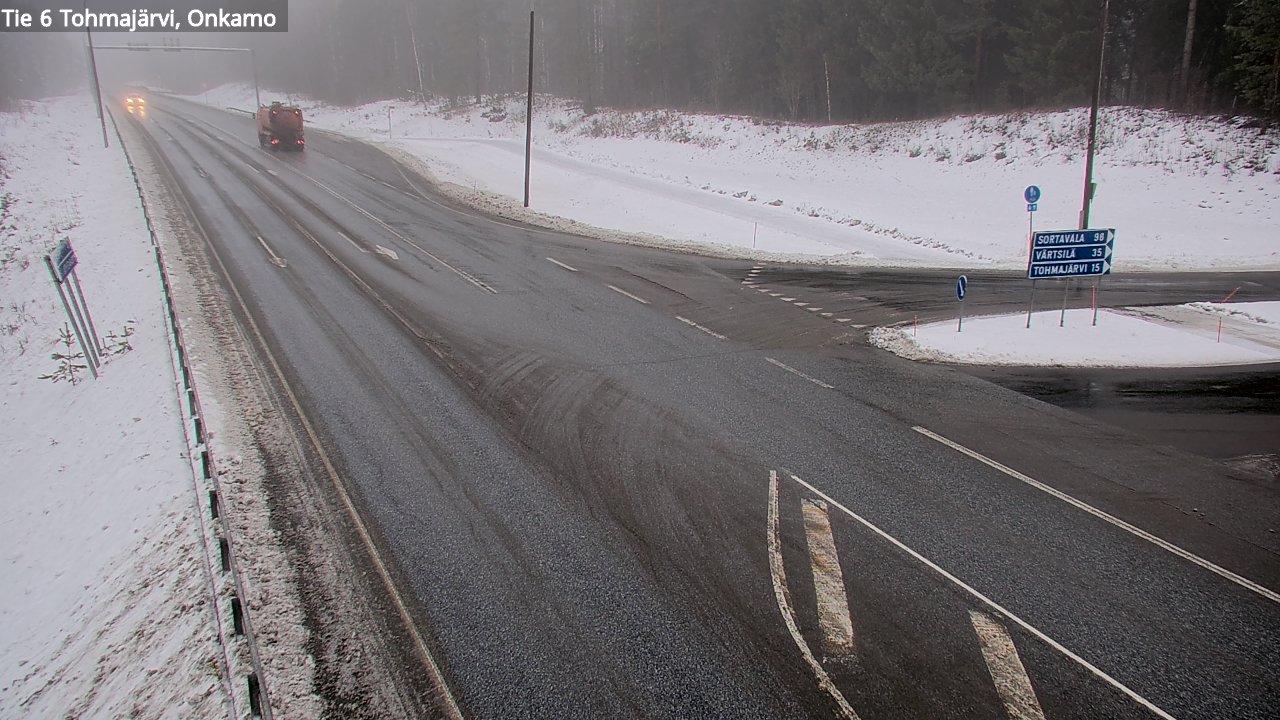 Weather Camera Image Väg 6 Tohmajärvi, Onkamo, Tohmajärvi, Pohjois-Karjala