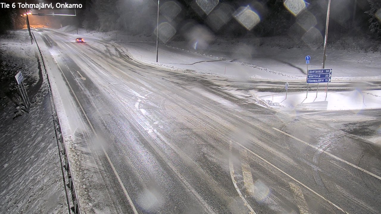 Weather Camera Image Väg 6 Tohmajärvi, Onkamo, Tohmajärvi, Pohjois-Karjala