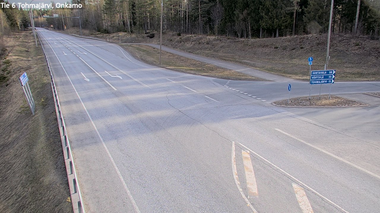 Weather Camera Image Road 6 Tohmajärvi, Onkamo, Tohmajärvi, Pohjois-Karjala