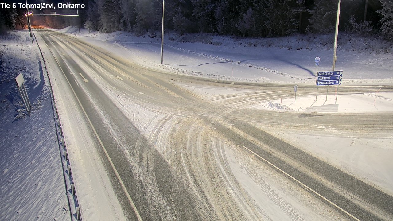 Weather Camera Image Väg 6 Tohmajärvi, Onkamo, Tohmajärvi, Pohjois-Karjala