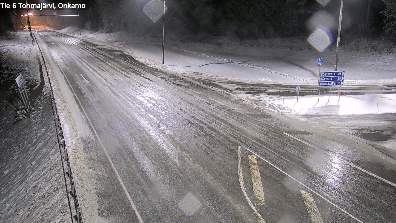 Weather Camera Image Väg 6 Tohmajärvi, Onkamo, Tohmajärvi, Pohjois-Karjala