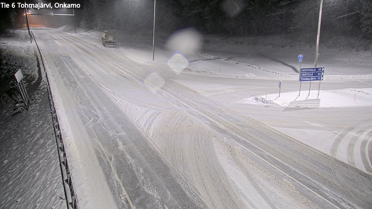 Weather Camera Image Väg 6 Tohmajärvi, Onkamo, Tohmajärvi, Pohjois-Karjala