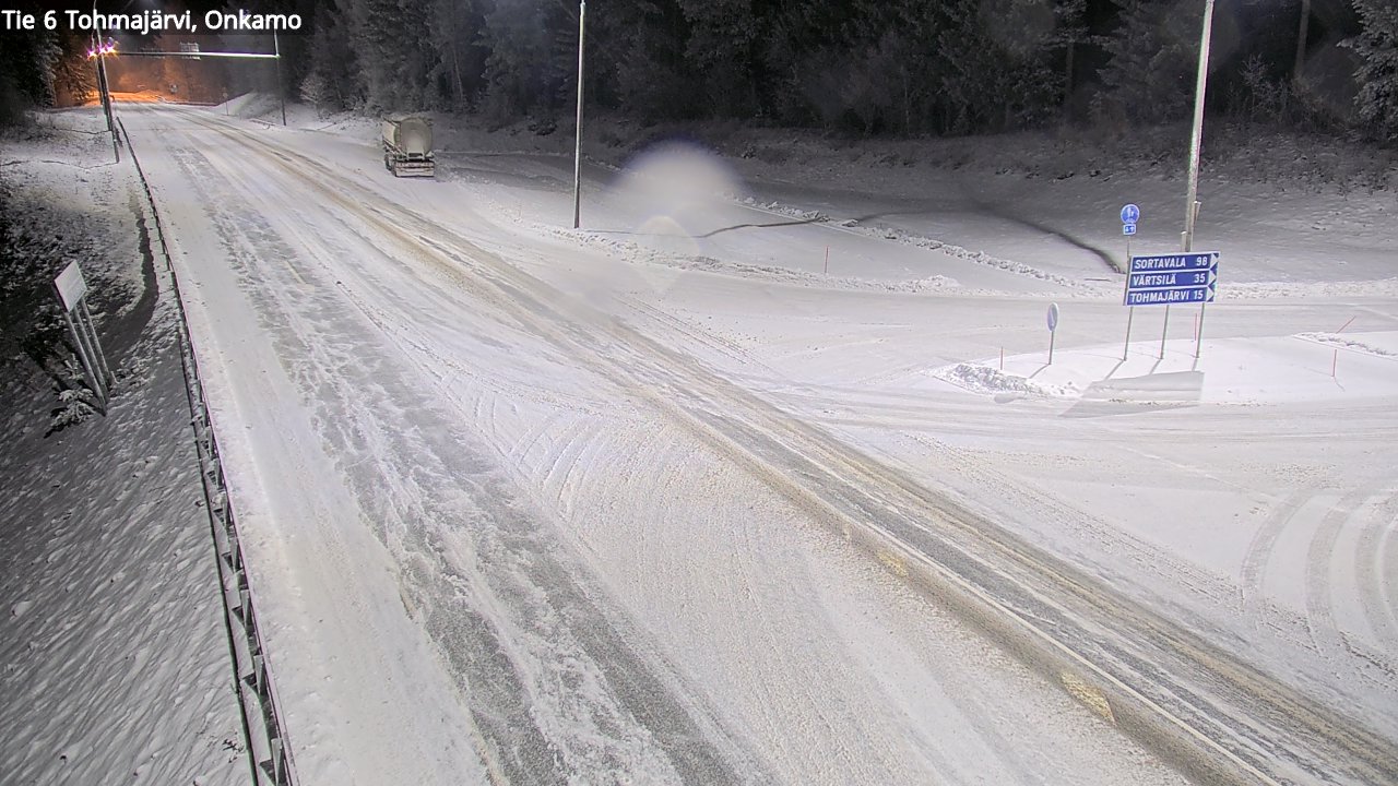 Weather Camera Image Väg 6 Tohmajärvi, Onkamo, Tohmajärvi, Pohjois-Karjala