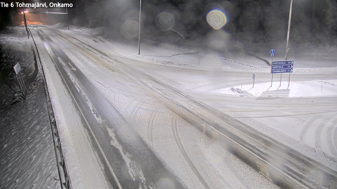 Weather Camera Image Väg 6 Tohmajärvi, Onkamo, Tohmajärvi, Pohjois-Karjala