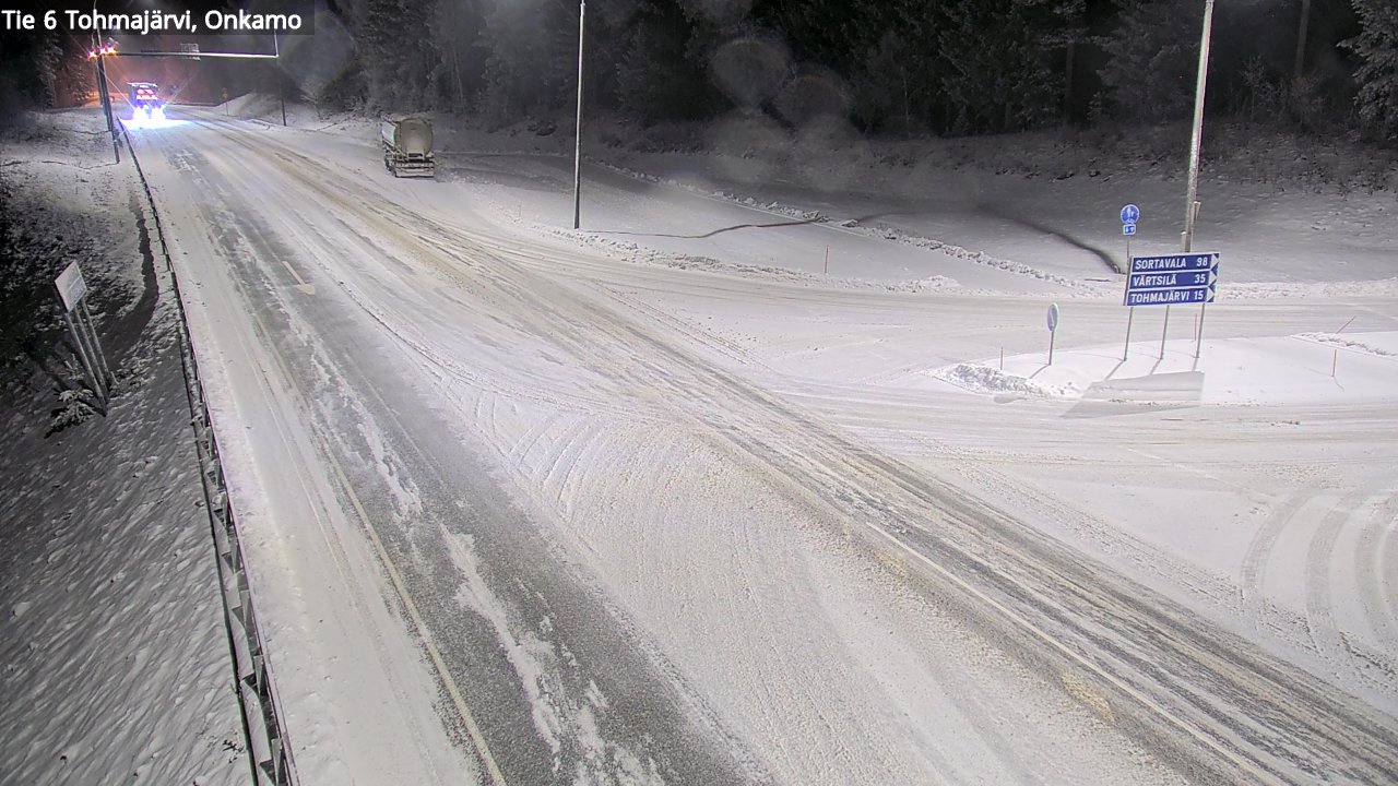 Weather Camera Image Väg 6 Tohmajärvi, Onkamo, Tohmajärvi, Pohjois-Karjala