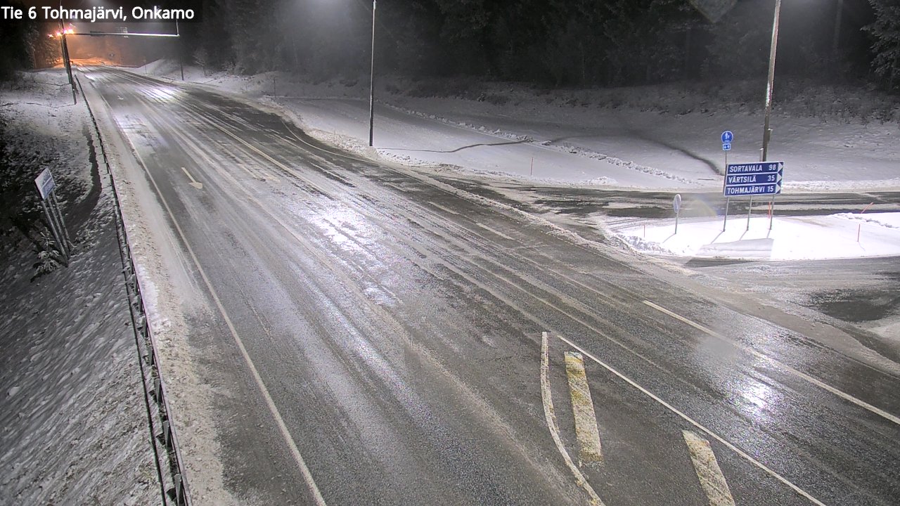Weather Camera Image Väg 6 Tohmajärvi, Onkamo, Tohmajärvi, Pohjois-Karjala
