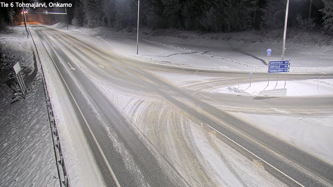 Weather Camera Image Väg 6 Tohmajärvi, Onkamo, Tohmajärvi, Pohjois-Karjala