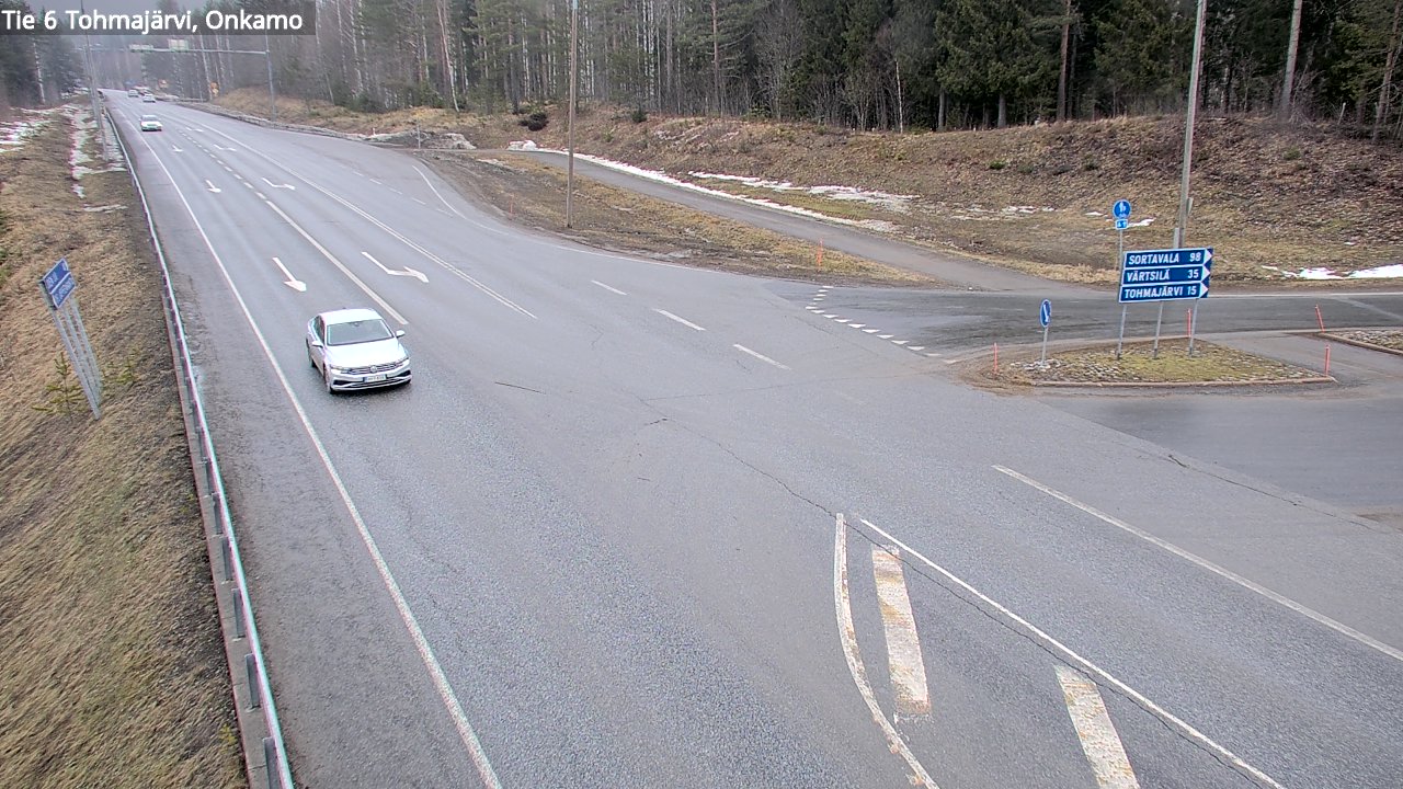 Weather Camera Image Väg 6 Tohmajärvi, Onkamo, Tohmajärvi, Pohjois-Karjala