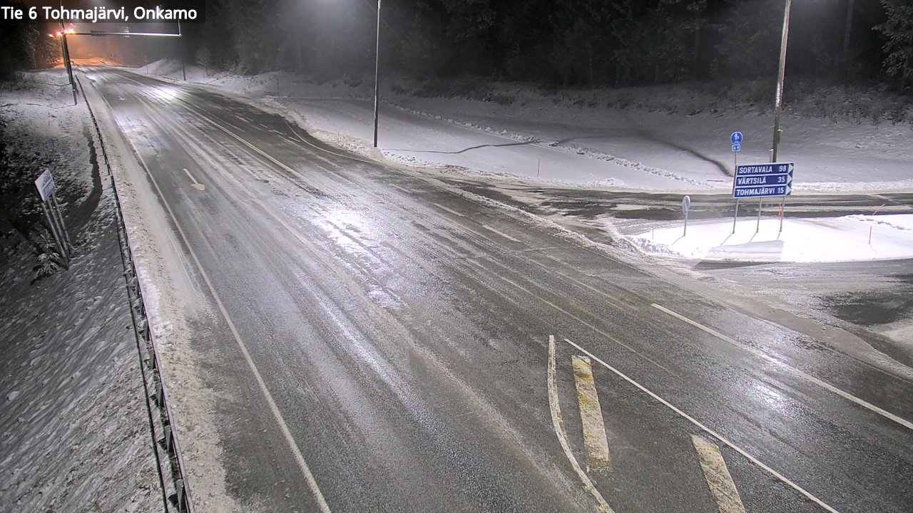 Weather Camera Image Väg 6 Tohmajärvi, Onkamo, Tohmajärvi, Pohjois-Karjala
