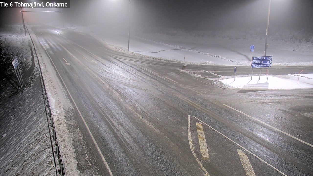 Weather Camera Image Väg 6 Tohmajärvi, Onkamo, Tohmajärvi, Pohjois-Karjala