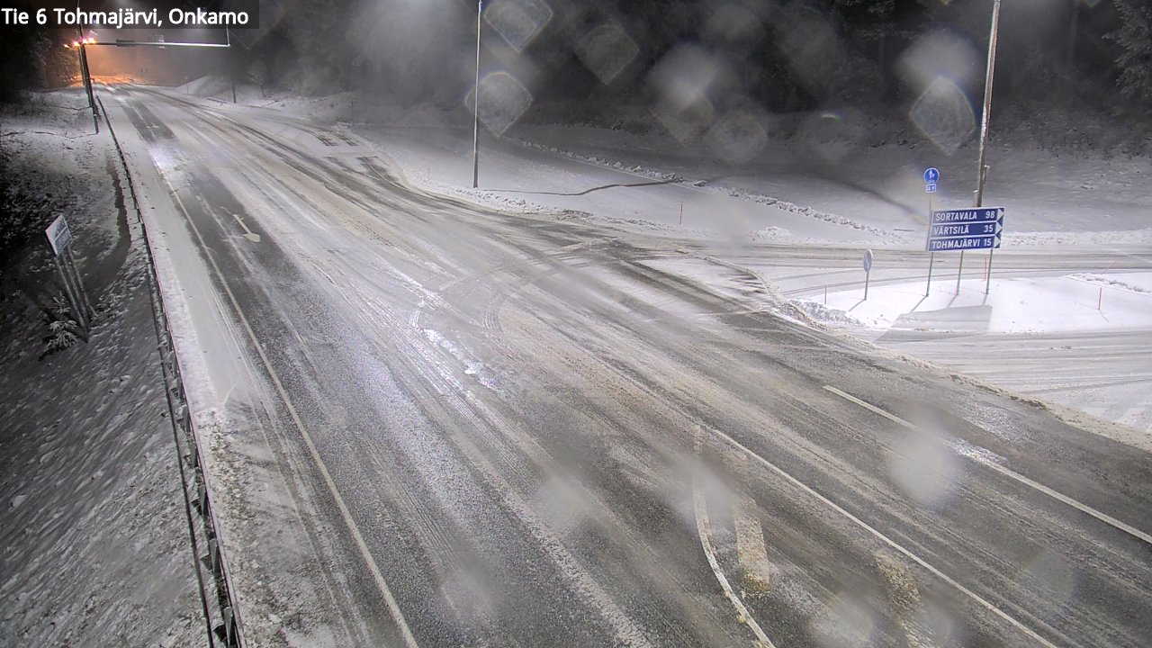 Weather Camera Image Väg 6 Tohmajärvi, Onkamo, Tohmajärvi, Pohjois-Karjala