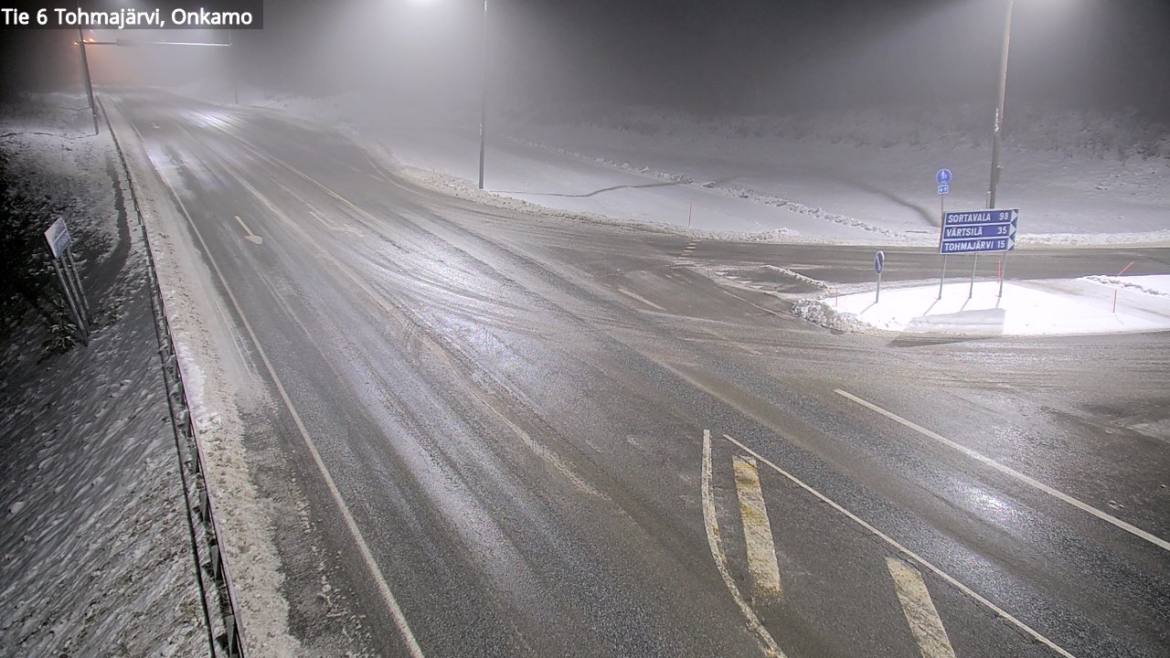 Weather Camera Image Väg 6 Tohmajärvi, Onkamo, Tohmajärvi, Pohjois-Karjala