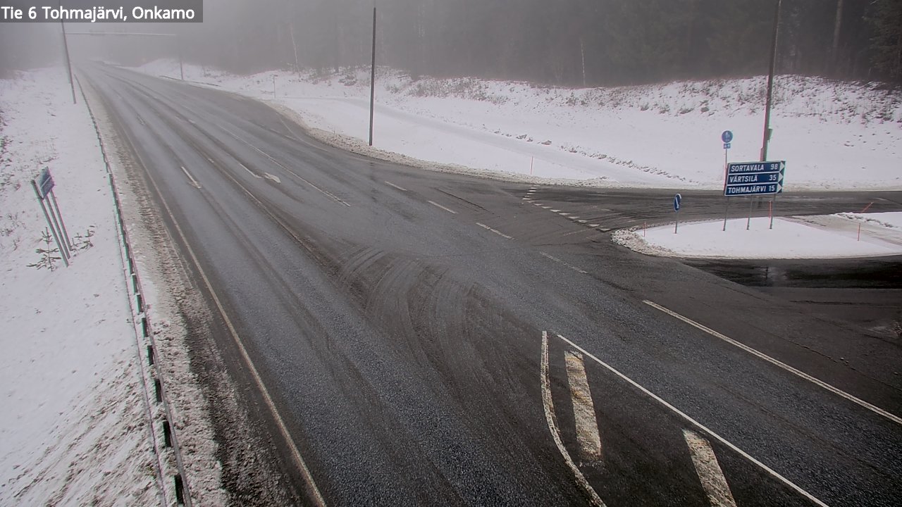 Weather Camera Image Väg 6 Tohmajärvi, Onkamo, Tohmajärvi, Pohjois-Karjala