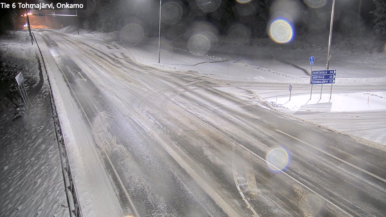 Weather Camera Image Väg 6 Tohmajärvi, Onkamo, Tohmajärvi, Pohjois-Karjala