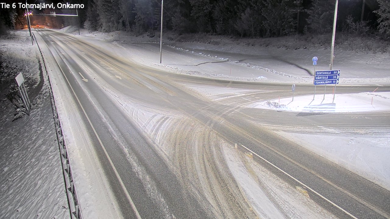 Weather Camera Image Väg 6 Tohmajärvi, Onkamo, Tohmajärvi, Pohjois-Karjala