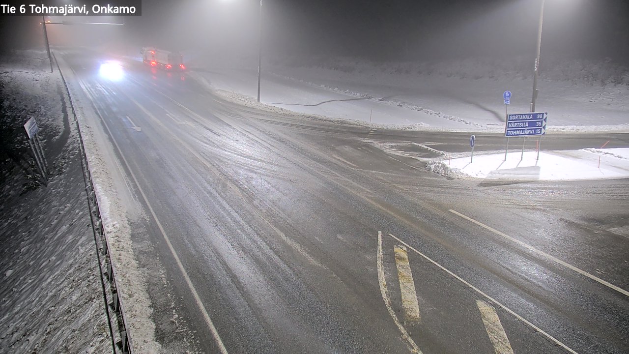 Weather Camera Image Väg 6 Tohmajärvi, Onkamo, Tohmajärvi, Pohjois-Karjala