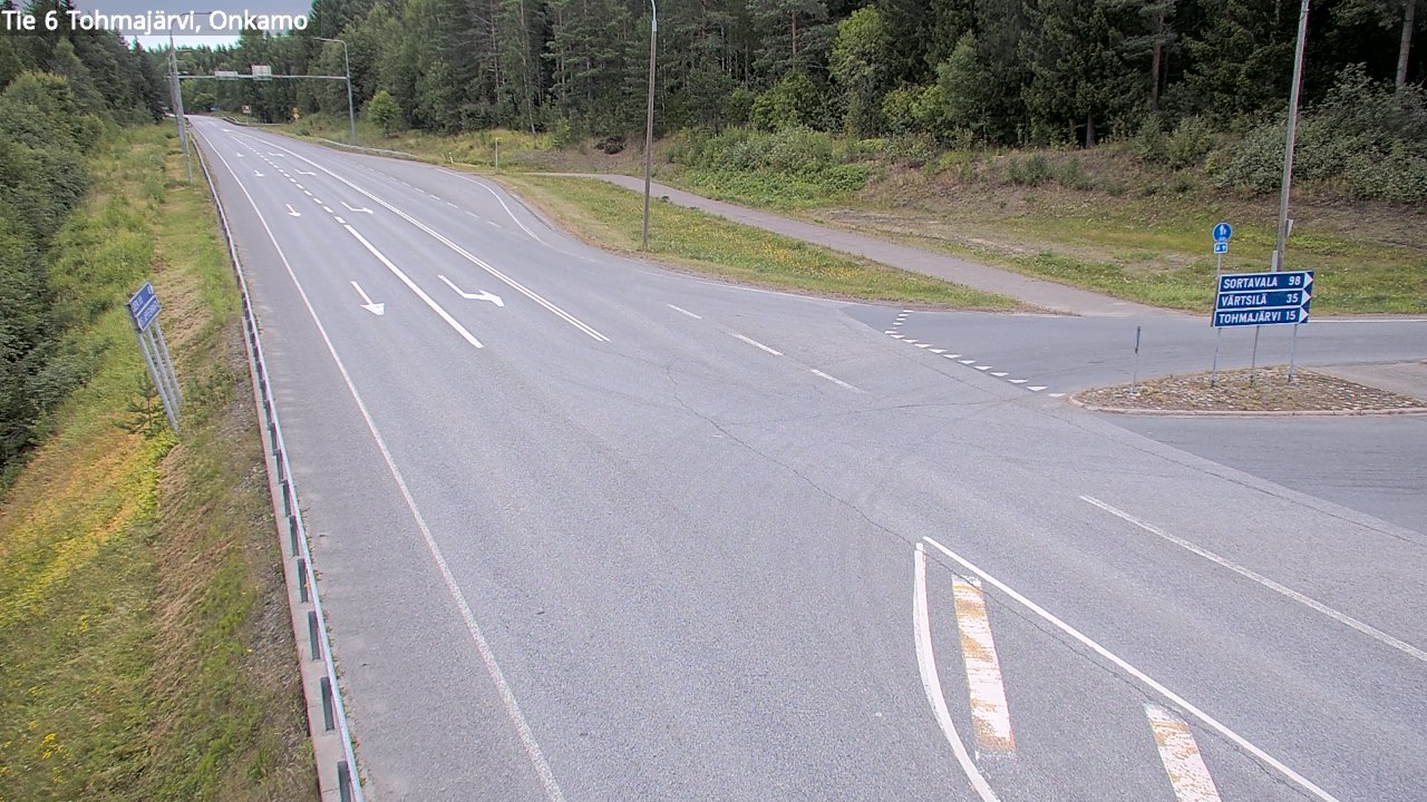 Weather Camera Image Road 6 Tohmajärvi, Onkamo, Tohmajärvi, Pohjois-Karjala