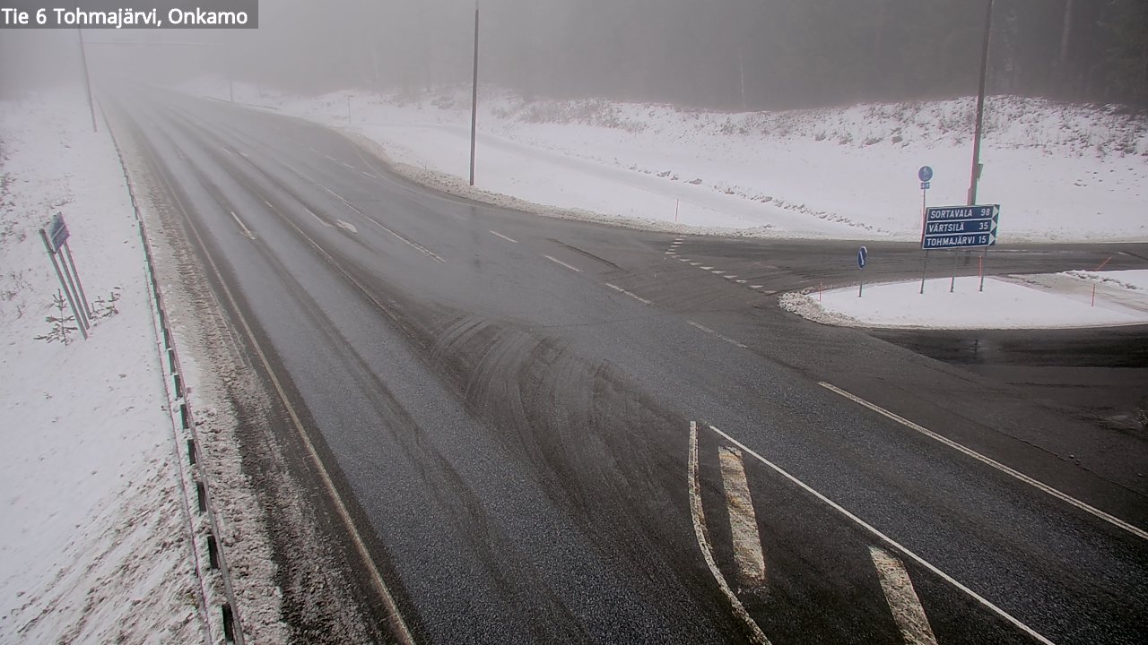 Weather Camera Image Väg 6 Tohmajärvi, Onkamo, Tohmajärvi, Pohjois-Karjala