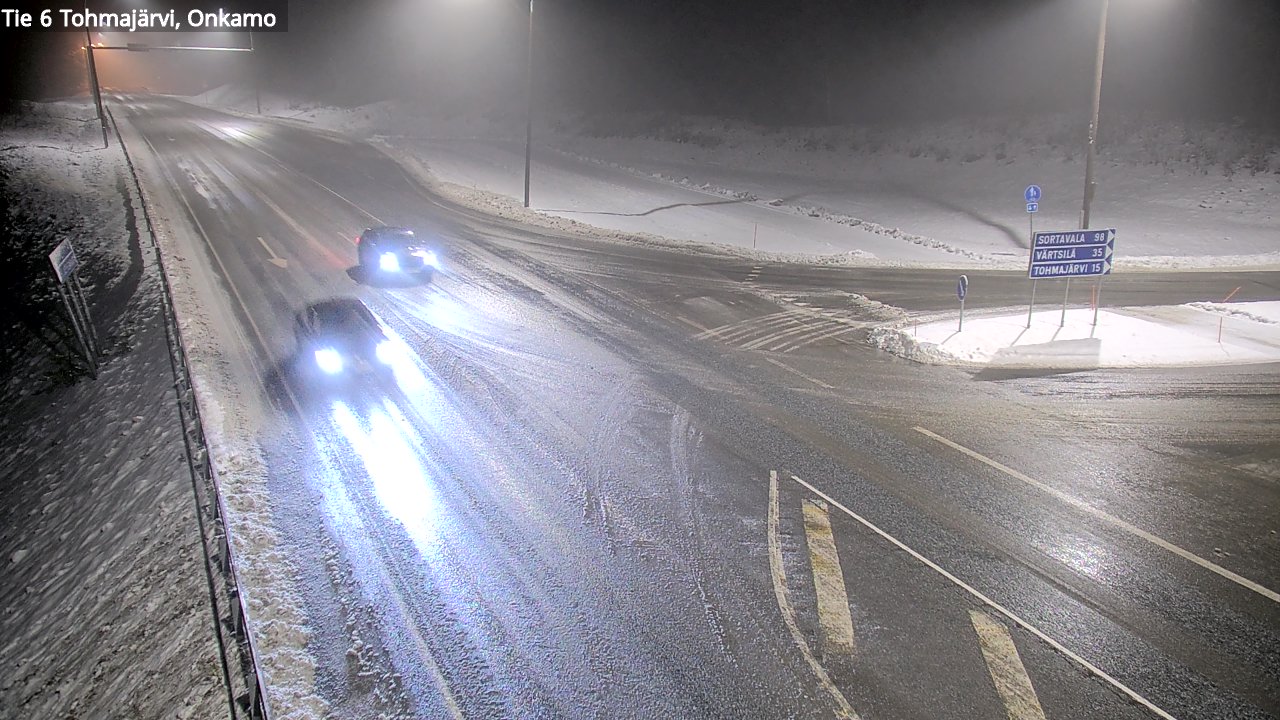 Weather Camera Image Väg 6 Tohmajärvi, Onkamo, Tohmajärvi, Pohjois-Karjala