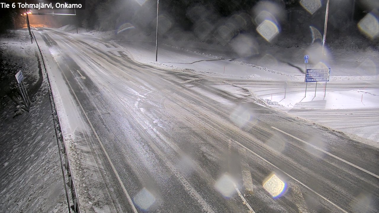 Weather Camera Image Väg 6 Tohmajärvi, Onkamo, Tohmajärvi, Pohjois-Karjala