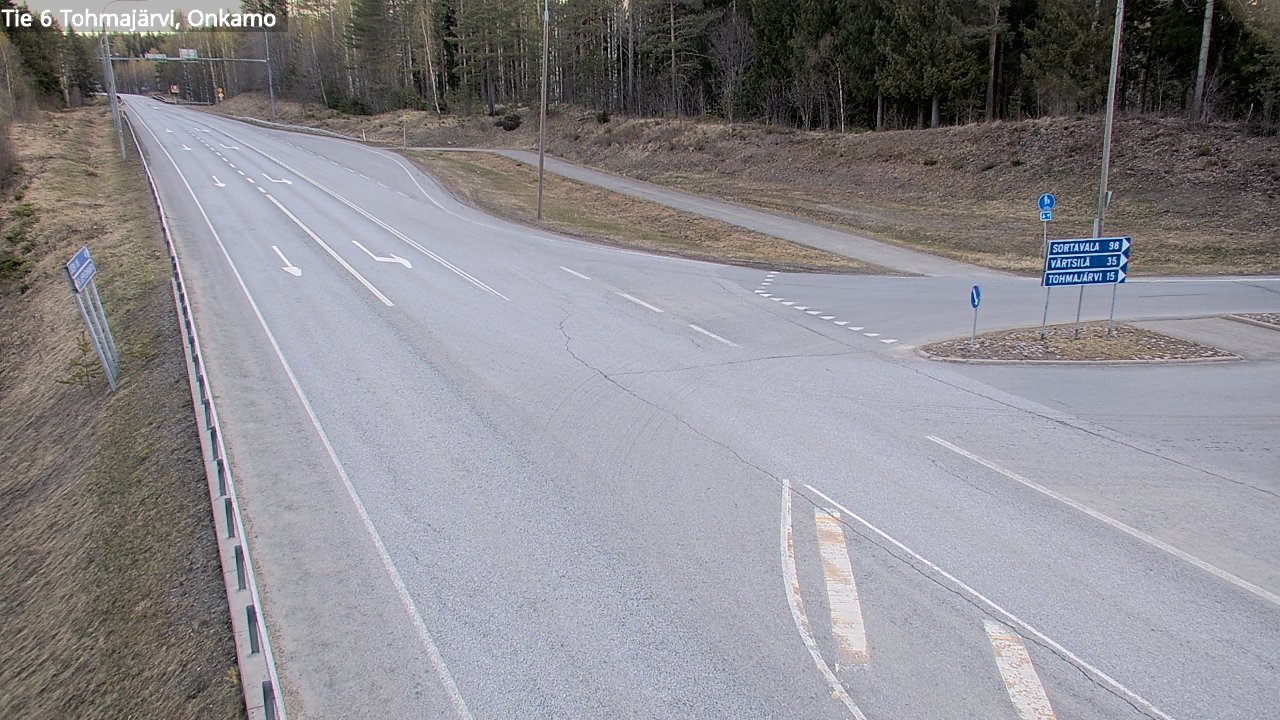 Weather Camera Image Road 6 Tohmajärvi, Onkamo, Tohmajärvi, Pohjois-Karjala