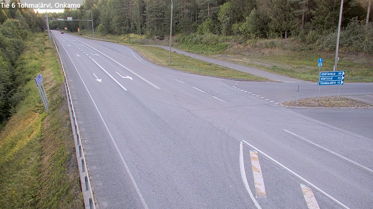 Weather Camera Image Väg 6 Tohmajärvi, Onkamo, Tohmajärvi, Pohjois-Karjala